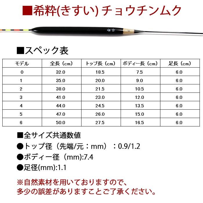へら浮き 希粋(きすい)カヤ チョウチンムク 0〜6号 単品(10201 へら浮き 希粋(きすい)カヤ チョウチンムク 0〜6号 単品(10201