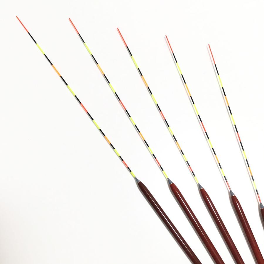 へら浮き、輝PCムクトップ底釣り用5本セット