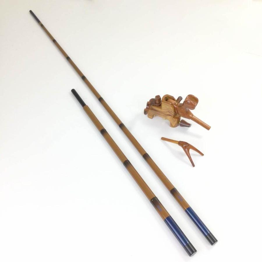 【コミ未調整商品】18'芳技(よしわざ) 竿掛け 1本半物 口巻＋大砲万力 カリン (小型)セット (40104-20022set) ｜ヘラブナ へらぶな へら ヘラセット 竿掛け 万力セット 弓万力 コミ未調整商品18'芳技(よしわざ) 竿掛け 1本半物 口巻＋大砲万力