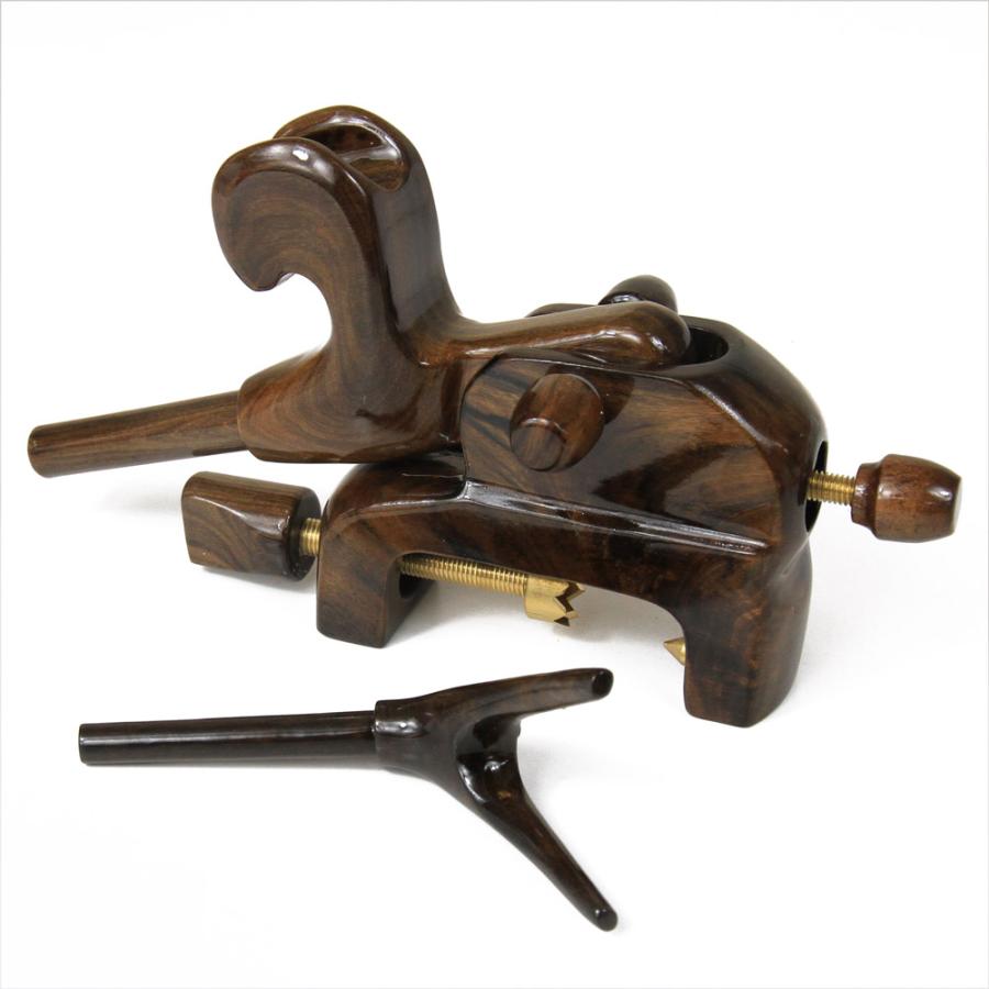 後部ダイヤル角度調整式大砲ラクダ黒檀万力 大型 (50275-l)｜ヘラブナ