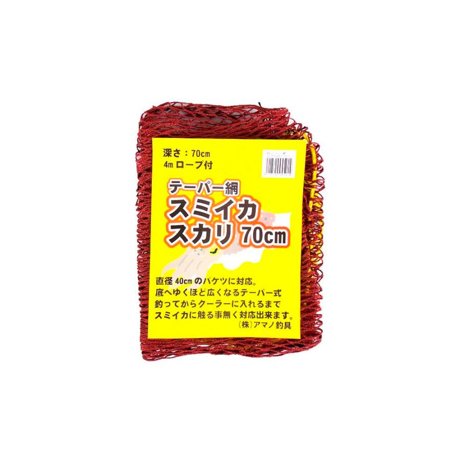 アマノ釣具 ANO20 テーパー網スミイカスカリ 70cm(amano-045914)[M便 1