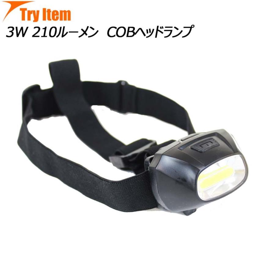 ベイシック トライアイテム 3W 210ルーメン COBヘッドランプ(basic-240987) | 