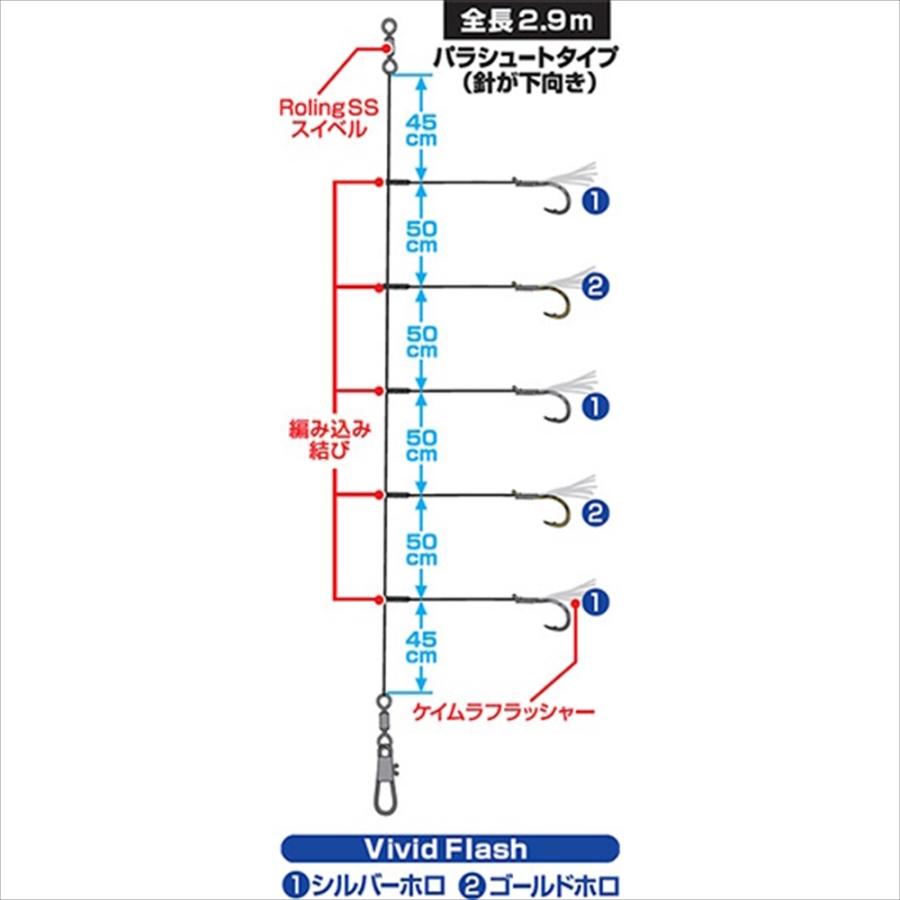 おり＊ DAIWA（ダイワ） 超特価 快適落とし込み仕掛けSS LBG 剛鋭イサキ5本 11