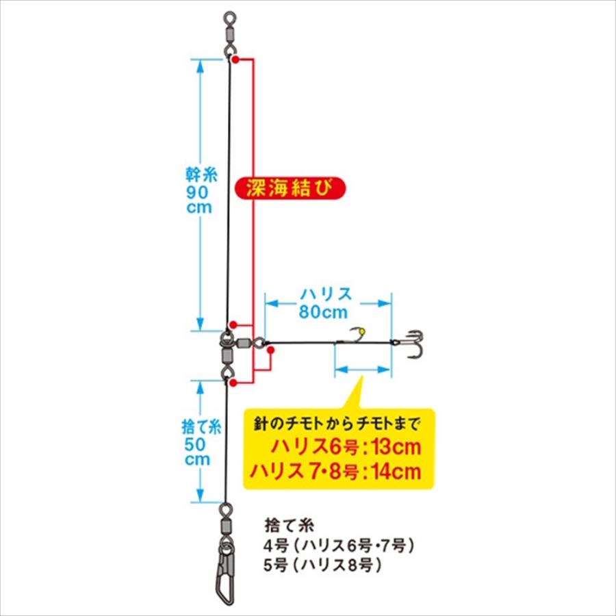 DAIWA（ダイワ） 快適船ヒラメ仕掛け LBG 固定トリプル7/8-7(da-294723
