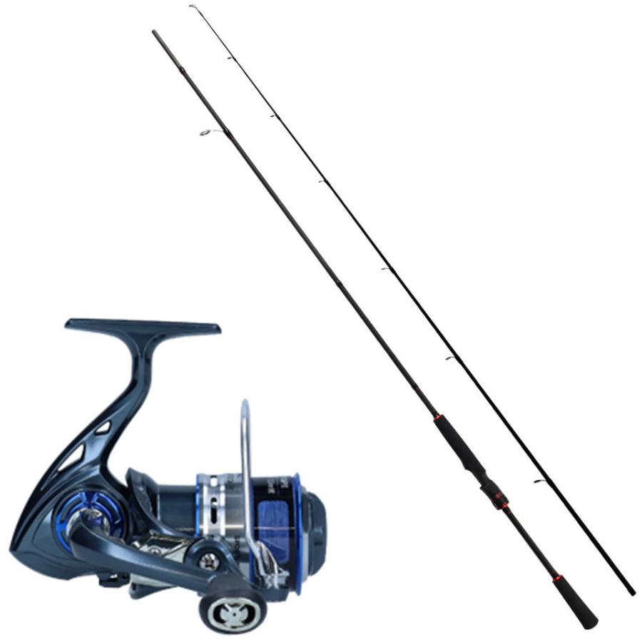 ブラック系かわいい新作 エギングロッドリールセット ロッド フィッシングブラック系 9 040 Laeknavaktin Is