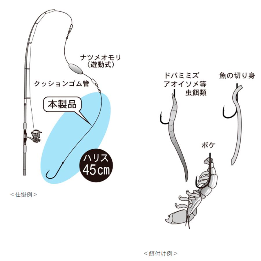 Gamakatsu（がまかつ） 糸付 管付うなぎ・あなご UN604 13-4(gama