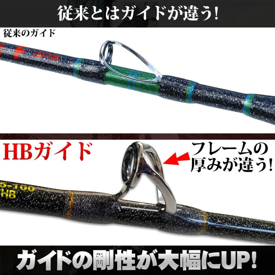 Gokuspe 送料無料 総糸巻 GokuEvolution F HBガイド 215-100 ブラック