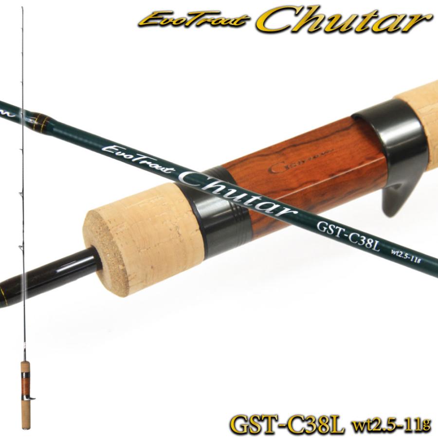 ロッド GOKUSPE GstremEvoTrout Chutar GST-C38L Gokuspe 渓流用トラウトロッドGstream Evo Trout Chutar(ジー