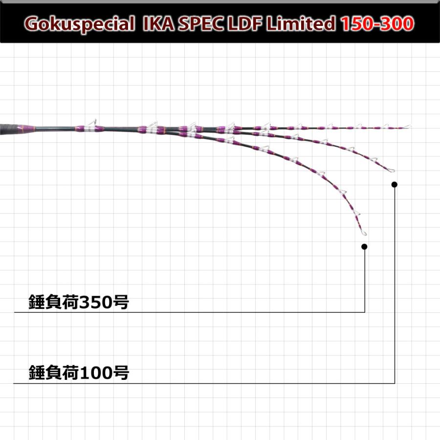Gokuspe 船イカ専用竿 ゴクスペシャル イカスペック 150-300(goku