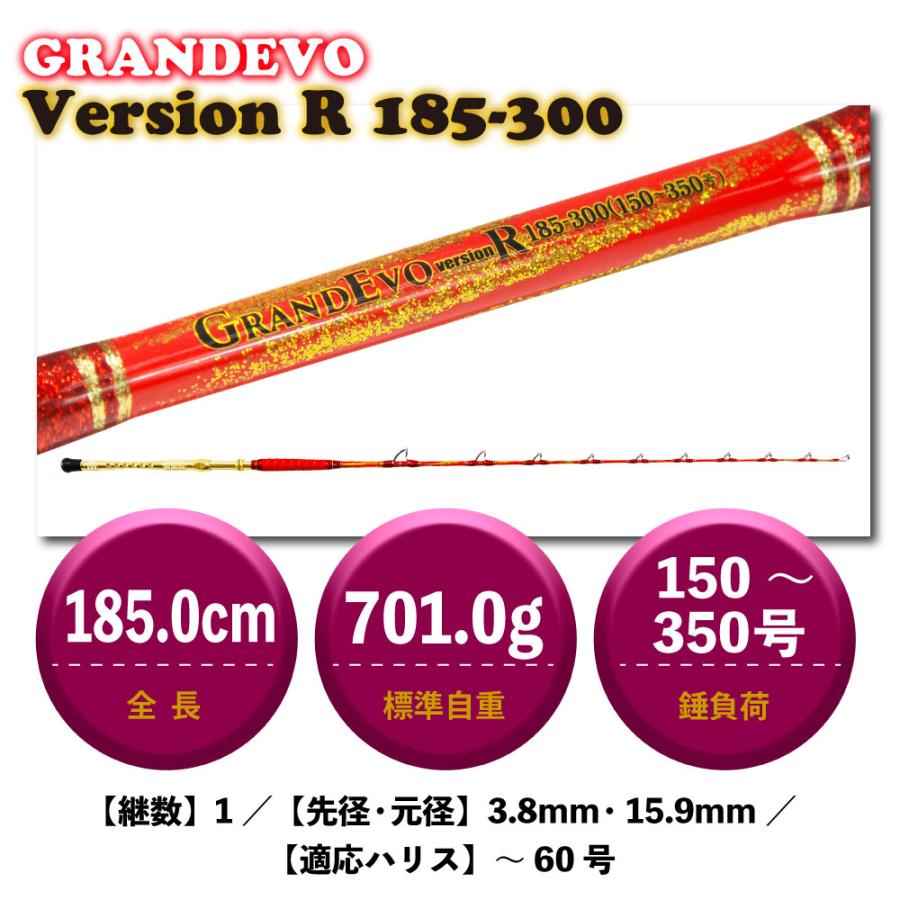 未使用品GrandEVO R185 (150-300)号 Gokuspe 送料無料 ゴクスぺ GRANDEVO Version R 185-300(150-350号