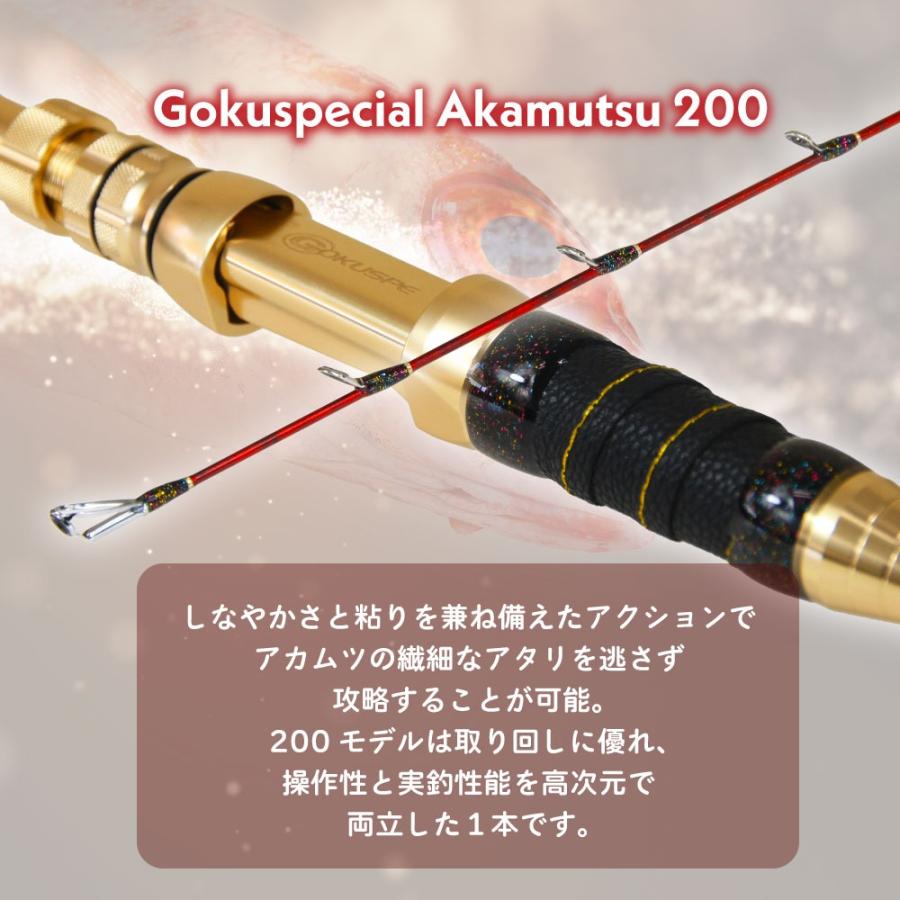 Gokuspe ゴクスペ 船竿 ゴクスペシャル アカムツ 200(goku-961703)爆買