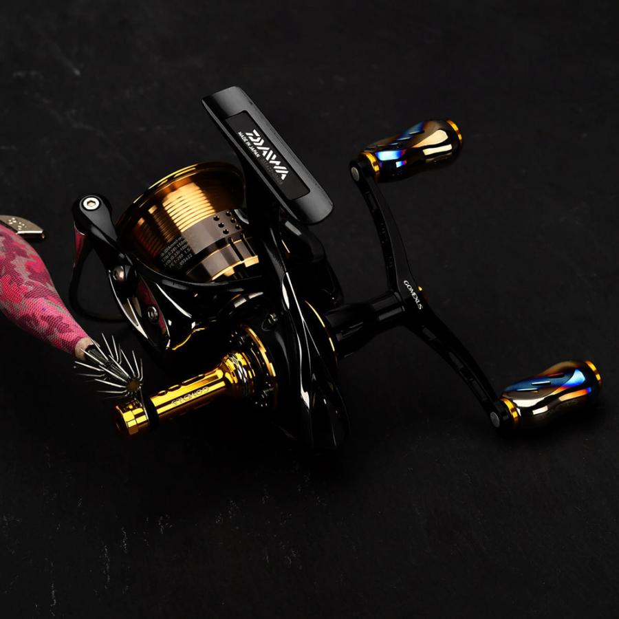 GOMEXUS リールスタンド フック付き R4-P ブラック 46mm ネジ込み式