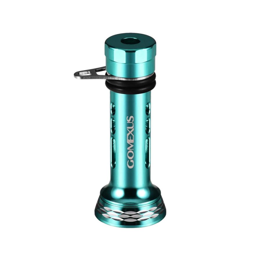 GOMEXUS エメラルダスブルー リールスタンド(フックキーパー付き) 98mm