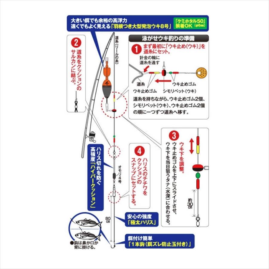 Hayabusa（ハヤブサ） HA193 堤防 青物泳がせウキ釣セット L(haya