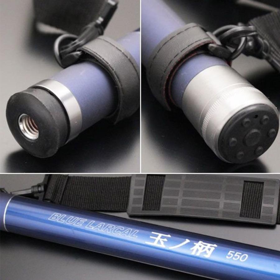 小継タモ四つ折り網M 2点セット BLUE LARCAL550 フレームカラー：パープル(landingset080-pu)爆買_2