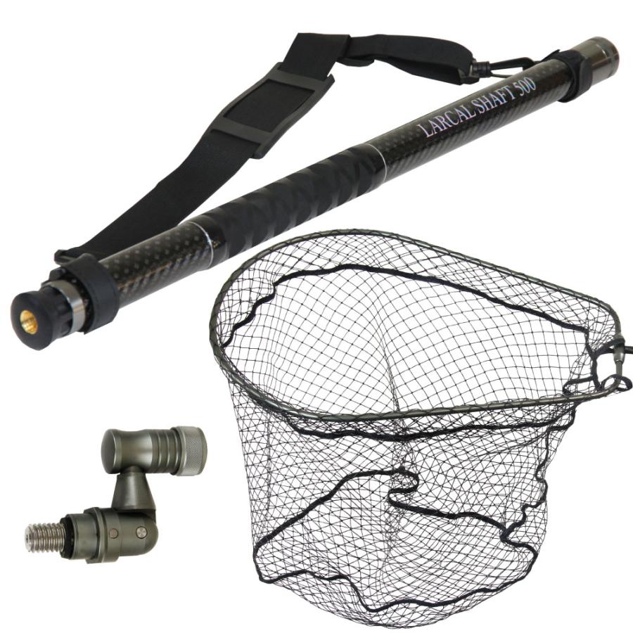 おり釣具 カーボン玉の柄 ラーカルシャフト ランディングネット(タモ網