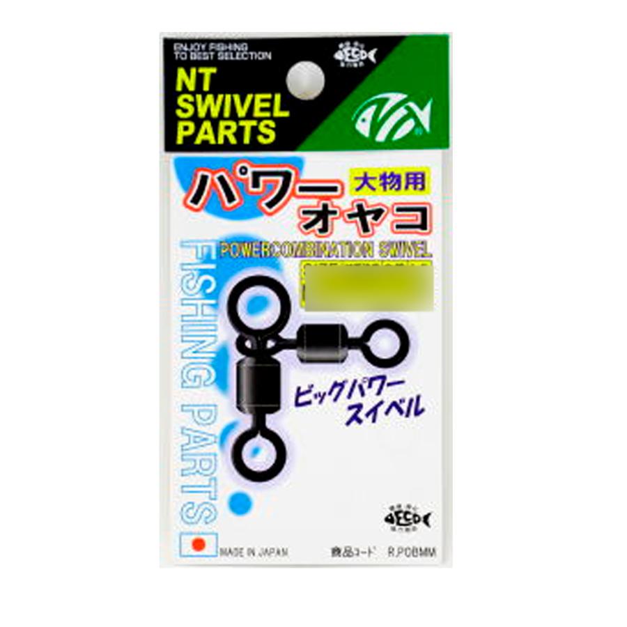 N Tスイベル パワーオヤコ 1×2 黒300個