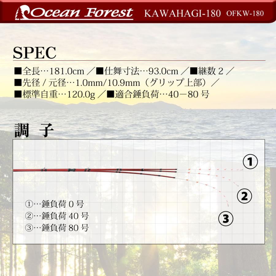 おり釣具 船カワハギ竿 OF-5 オーシャンフォレスト(Ocean Forest