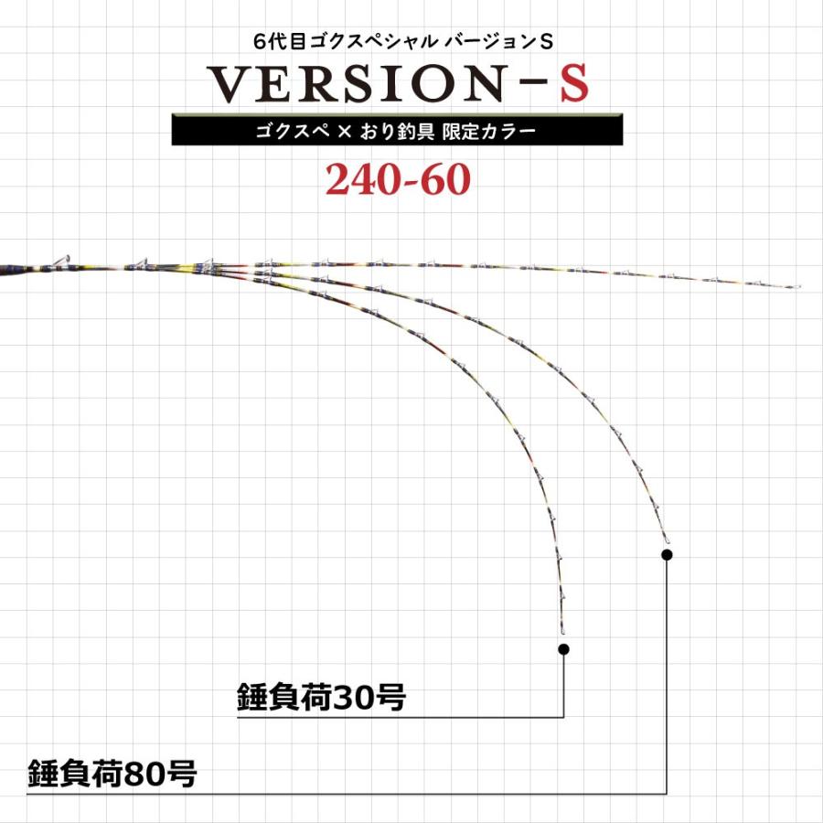 おり釣具 送料無料 ゴクスペ×おり釣具 限定カラー 6代目ゴクスペシャル バージョンS 240-60(ori-782760) : 船竿 沖釣り 船釣り  おり釣具 ヤフー店 - 通販 - Yahoo!ショッピング