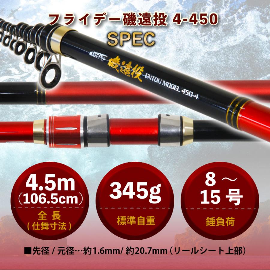 おり釣具 カゴ釣り ぶっこみ釣り フライデー磯遠投 4-450(8-15号)(ori