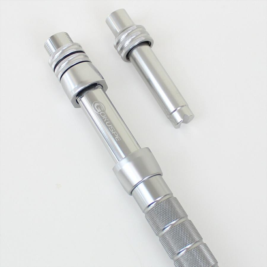 アルミバット 真鯛・ヒラメ竿 スリム型 ガンメタ 内径12mm (ori-951414)|ori|04
