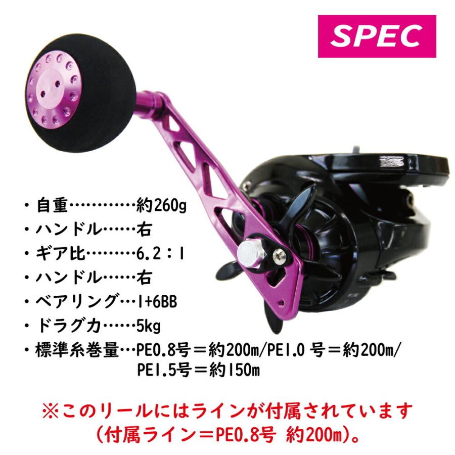 デジタルカウンター付きベイトリール SeaMastug Digital 200P PEライン 