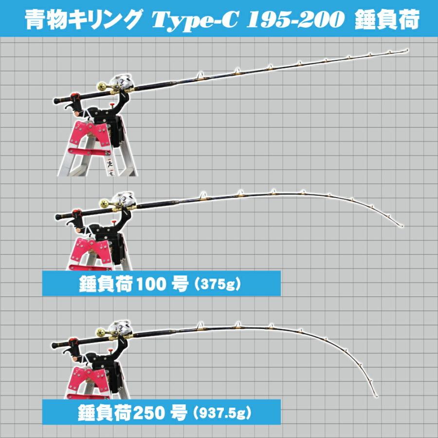 おり釣具 船竿 青物用 グラスソリッド ロッド 二代目 青物キリング TypeC 195-200号（ori-958789）｜ori｜06