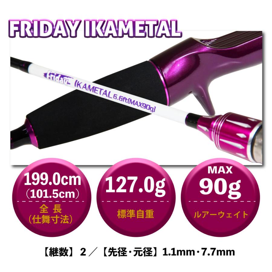 フライデー イカメタル 6.6ft 4点 デジタルカウンター付き リール フルセット (ori-ikametalset07)爆買_2