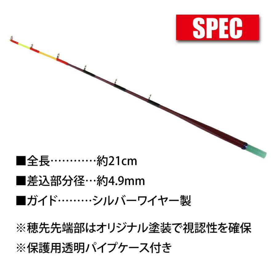 ワカサギステンレス穂先　右手用 左手用2セット おり釣具 高感度・高視認性・電動リール対応 ワカサギ用穂先