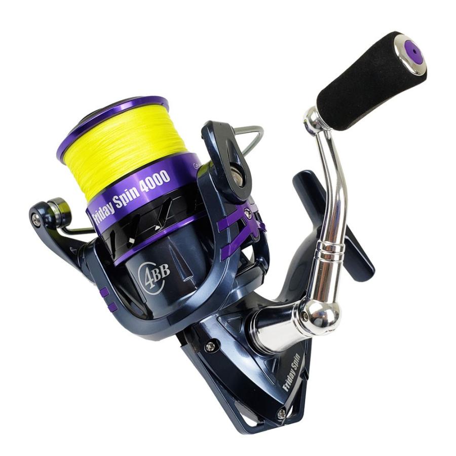 アウトレット PEライン付リール FridaySpin 4000 1.5号150m (out-in