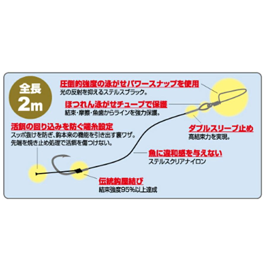 大物泳がせリーダー80【ナイロン10m】5本‼️