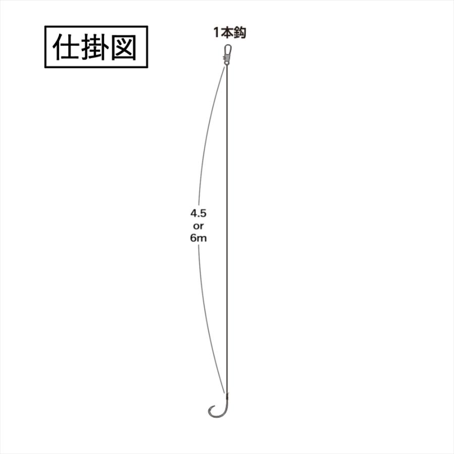 サニー商事 アポロ遠投カゴ釣り専用仕掛2本針6m 7-3(sany-571236)[M便