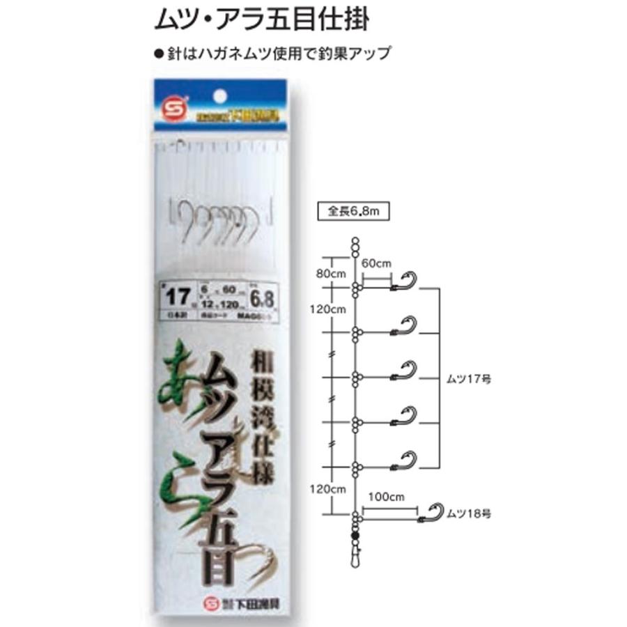 釣具 下田漁具 MAG600 ムツ・アラ五目 6×1 17・18-6-12(shimoda-102441)[M便