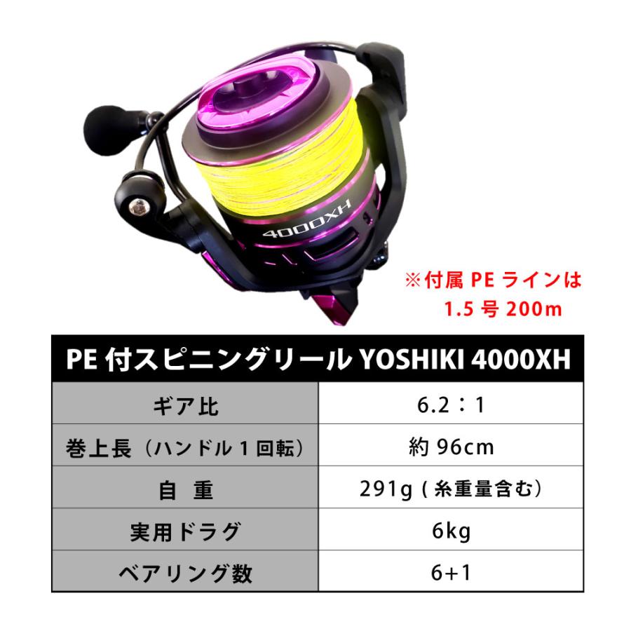 おり釣具 吉樹ショアジギング 902MH & YOSHIKI 4000XH PE1.5号 おり釣具 吉樹ショアジギング 902MH & YOSHIKI 4000XH PE1.5号