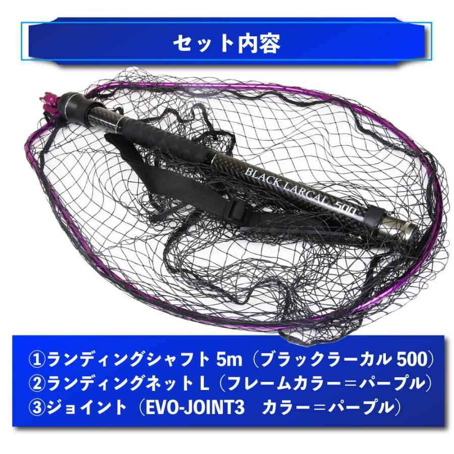 おり釣具 ランディングセット BLACK LARCAL500＋ランディング