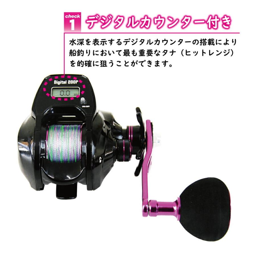 おり釣具 送料無料 デジタルカウンターリール付タイラバセット 100g