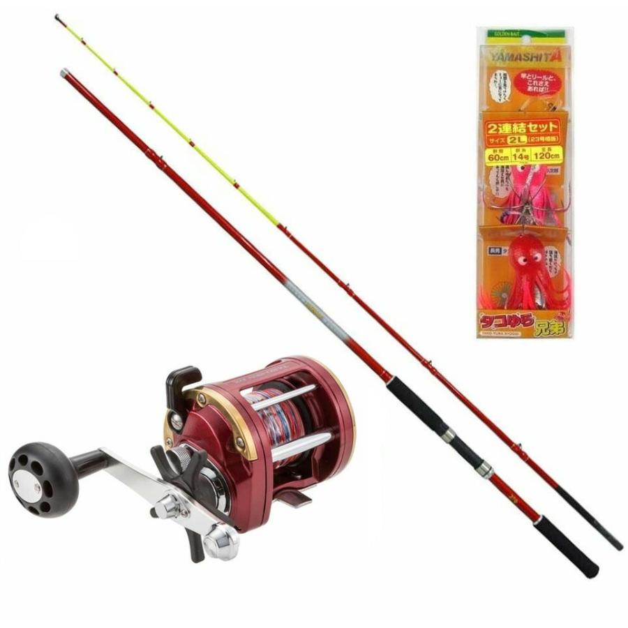 おり釣具 堤防タコ釣り入門 際タコ釣りフルセット180 ロッド＆リール
