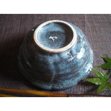 丸小鉢 鼠志野 葡萄絵 輪花 小鉢 (1客) 玉山窯 G-62 : 織部の器 千瓢