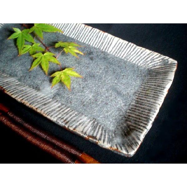 214【玉置保夫　保夫窯】長方皿　志野　織部　食器　台所　共箱 214【玉置保夫 保夫窯】長方皿 志野 織部 食器 台所 共箱