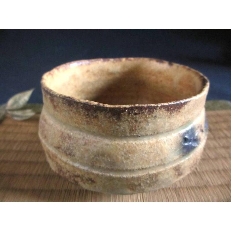 抹茶茶碗 黄瀬戸 山柿 茶碗 浜田純理 露人 HA-104 : 織部の器 千瓢