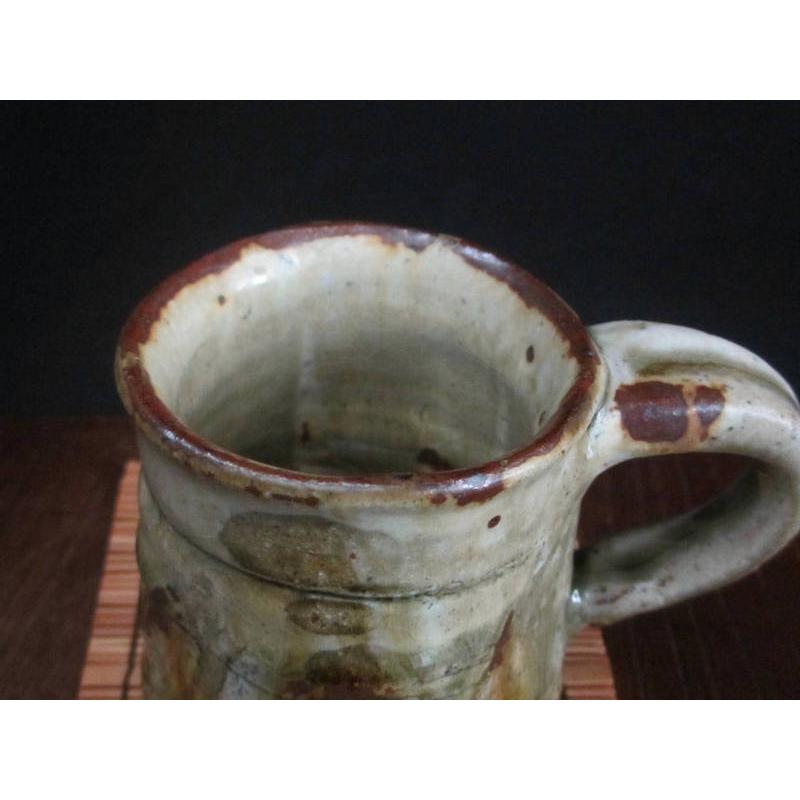 マグカップ ビードロ 粉引 マグカップ 浜田敦士 露人 HA-142の画像
