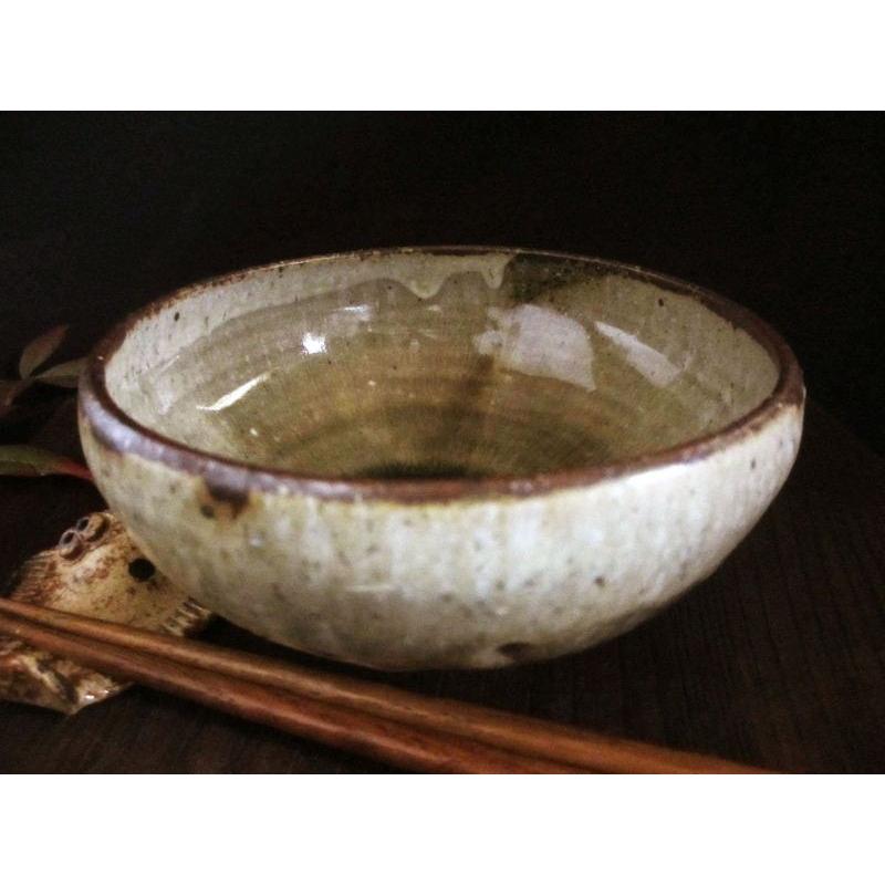 作家 陶芸作家 4.5寸鉢 2つ ビードロ粉引き 作家 陶芸作家 4.5寸鉢 2