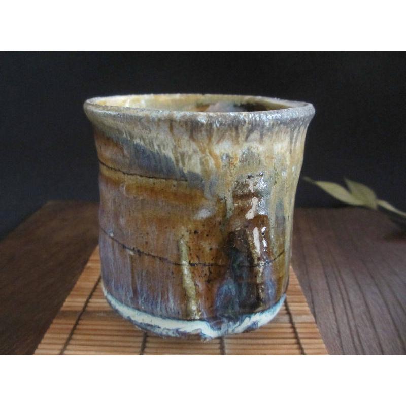 湯呑み 窯変 粉引 湯呑 (共箱) 浜田敦士 HAA-036の画像