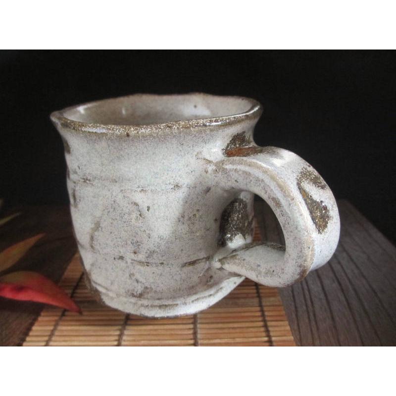 マグカップ 窯変 粉引 マグカップ (貼箱) 浜田敦士 HAA-042の画像