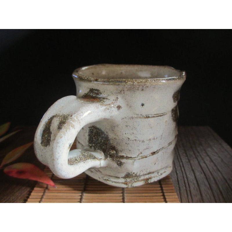 マグカップ 窯変 粉引 マグカップ (貼箱) 浜田敦士 HAA-042の画像