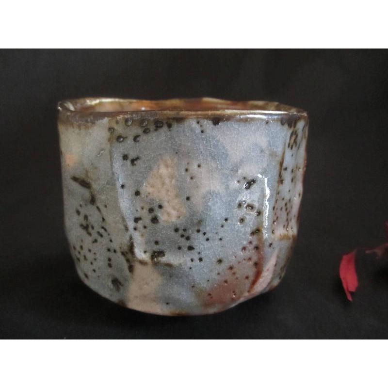 茶碗 灰被 鼠志野 茶碗 （共箱） 源九郎窯 加藤健 KA-109の画像