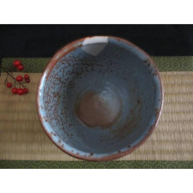茶碗 鼠志野 桔梗紋 茶碗（共箱）源九郎窯 加藤健 KA-139の画像