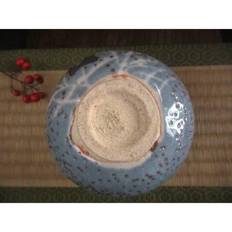 茶碗 鼠志野 桔梗紋 茶碗（共箱）源九郎窯 加藤健 KA-139の画像