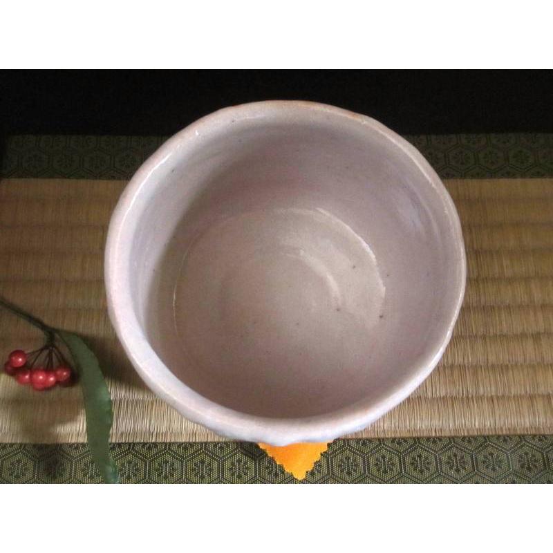 抹茶碗 志野 茶碗（共箱）源九郎窯 加藤健 KA-189 : 織部の器 千瓢