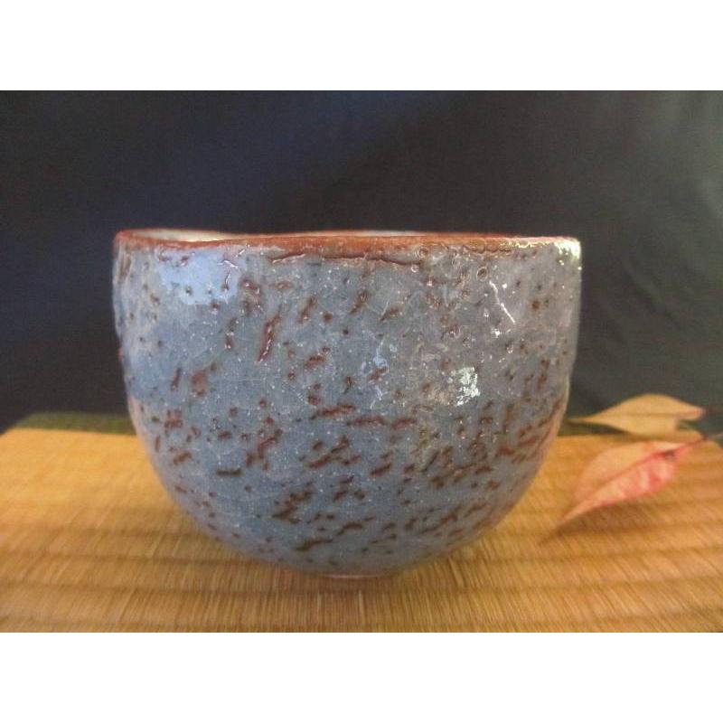 抹茶碗 鼠志野 茶碗 (椿) 源九郎窯・加藤健 KA-213の画像